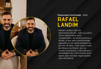 Rafael Landin é um dos palestrantes confirmados na RENTAL FAIR da 6ª Imersão para Locadoras